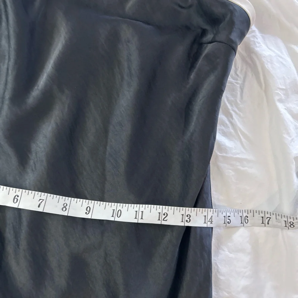 ABERCROMBIE & FITCH Julia Slip Strapless‎ Bow Detail Maxi Dress Satin MP